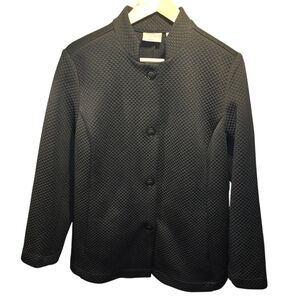 Chico's Sz. Medium Black Quilted Jacket